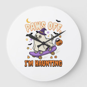 Halloween Hond Griezelige Skate Rit Grote Klok