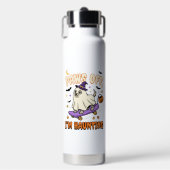 Halloween Hond Griezelige Skate Rit Waterfles (Voorkant)