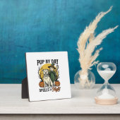 Halloween Hond Heks Shirt Vintage Gravure Huisdier Fotoplaat (Insitu)
