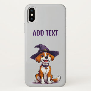 Halloween-hond met heksenhoed Case-Mate iPhone case