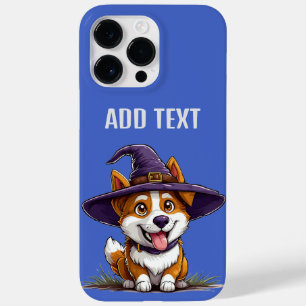 Halloween-hond met heksenhut Case-Mate iPhone 14 pro max hoesje