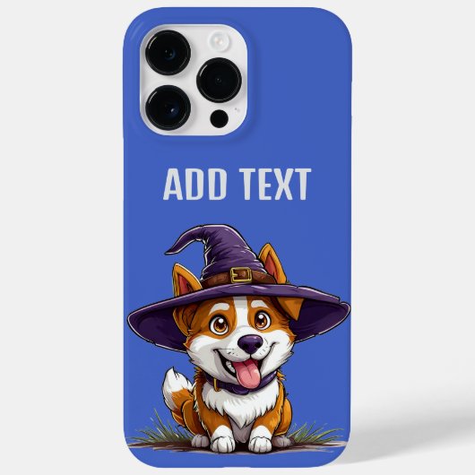 Halloween-hond met heksenhut Case-Mate iPhone case (Achterkant)
