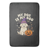 Halloween Hond Mijn Hond Is Mijn Boo Badmat (Voorkant Verticaal)