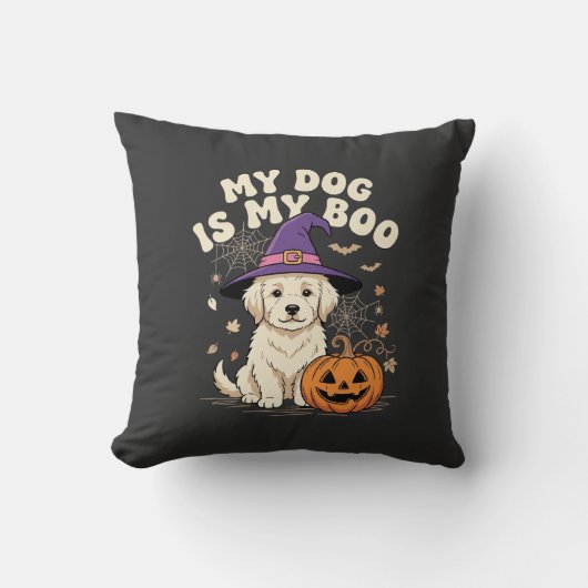 Halloween Hond Mijn Hond Is Mijn Boo Kussen (Voorkant)