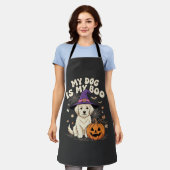 Halloween Hond Mijn Hond Is Mijn Boo Schort (Gedragen)