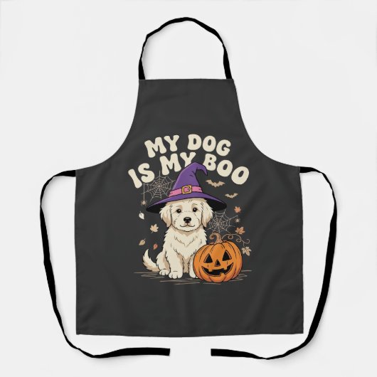 Halloween Hond Mijn Hond Is Mijn Boo Schort (Voorkant)