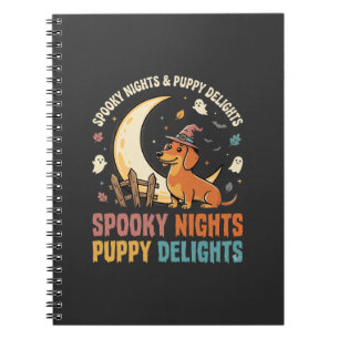 Halloween Hond Moeder Maneschijn Ondeugd Notitieboek