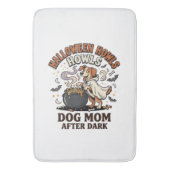 Halloween Hond Moeder Na Donker Badmat (Voorkant Verticaal)
