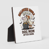 Halloween Hond Moeder Na Donker Fotoplaat (Voorkant)