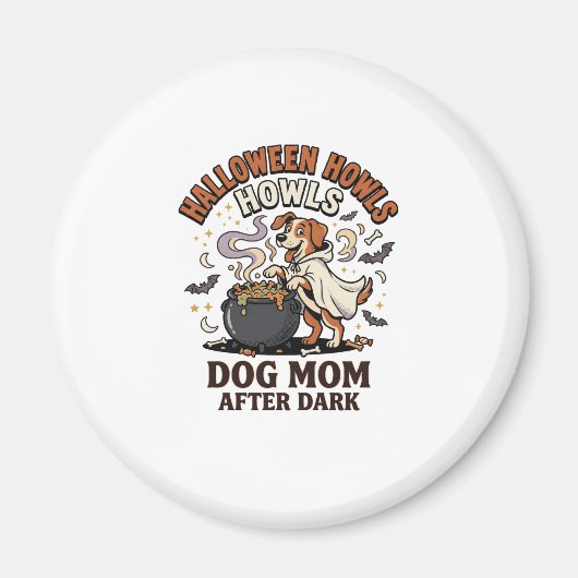 Halloween Hond Moeder Na Donker Magneet (Voorkant)