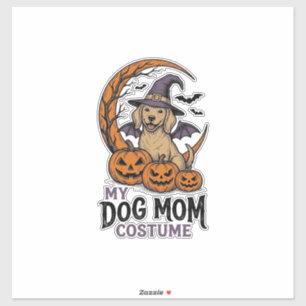 Halloween Hond Moeder Shirt Heks Pup Kostuum Grafi Sticker