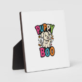 Halloween Hond Puppies Boo Fotoplaat (Voorkant)