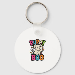 Halloween Hond Puppies Boo Sleutelhanger