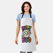 Halloween Hond Puppy Boo Schort (Gedragen)