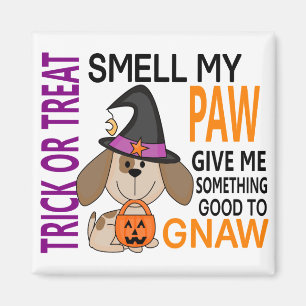 Halloween Hond Ruik Mijn Poot 2 Magneet