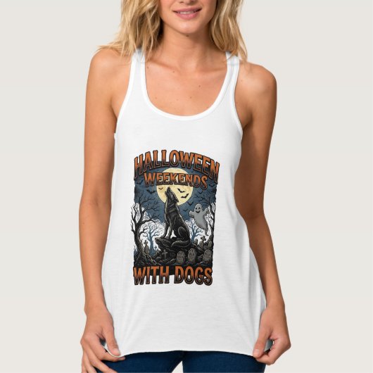 Halloween Hond Shirt Vintage Kerkhof Pup (Voorkant)