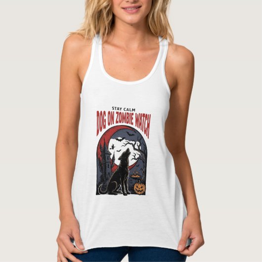 Halloween Hond Shirt Zombie Patrol Ontwerp_1 (Voorkant)
