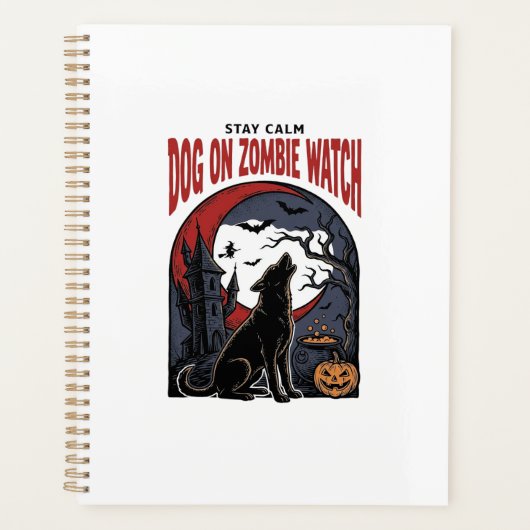 Halloween Hond Shirt Zombie Patrol Ontwerp_1 Planner (Voorkant)