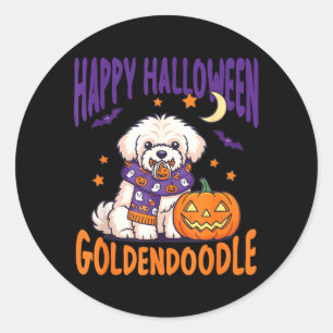Halloween Hond Spook Hond Hond Moeder Halloween Ronde Sticker