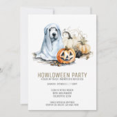 Halloween Hond Thema Party Howloween Fun Kaart (Voorkant)