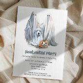 Halloween Hond Thema Party Howloween Fun Kaart