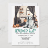 Halloween Hond Thema Party Howloween Fun Kaart (Voorkant)