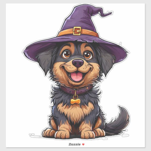 Halloween Honden Karakter Cute Kostuum Ontwerp Sticker (Vel)