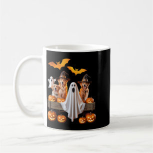 Halloween Honden Met Pompoenen En Vleermuizen Voor Koffiemok