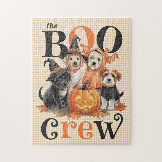 Halloween honden puzzel (Verticaal)