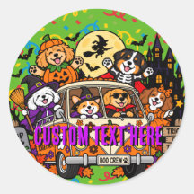Halloween Honden Retro Bus Custom