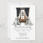 Halloween Honden Thema Party Howloween Fun Kaart (Voorkant)