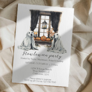 Halloween Honden Thema Party Howloween Fun Kaart