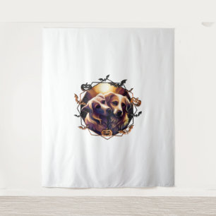 Halloween Honden Wandkleed