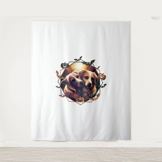 Halloween Honden Wandkleed (Voorkant)