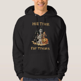 Halloween honden zullen trucken voor traktaties ho hoodie