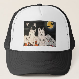 Halloween hondenfamilie trucker pet