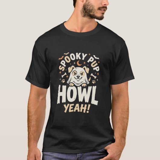 Halloween Hondengehuil Ja T-shirt (Voorkant)