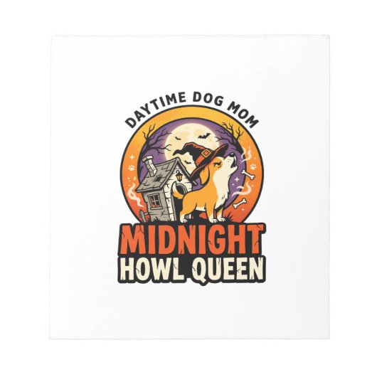 Halloween Hondenhul Koningin Notitieblok (Voorkant)