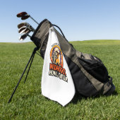 Halloween Hondenhulkonkelaar Golfhanddoek (Groen)