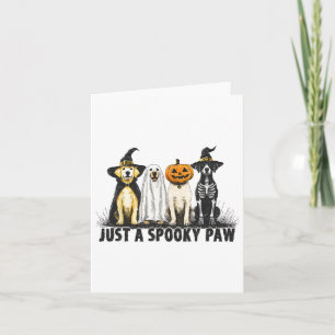 Halloween Hondenliefhebber gewoon een spookachtige Kaart