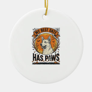 Halloween Hondenshirt Voor Trotse Huisdier Ouders Keramisch Ornament