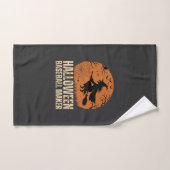 Halloween-honkbalmaker Vintage Heks Grafisch Handdoek (Handdoek)