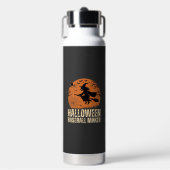 Halloween-honkbalmaker Vintage Heks Grafisch Waterfles (Voorkant)