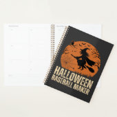 Halloween-honkbalmaker Vintage Heksengrafiek Planner (Display)