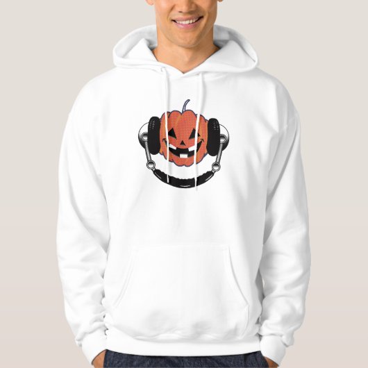 Halloween/hoofdtelefoon/down/ Hoodie (Voorkant)