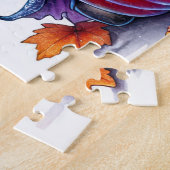 Halloween Hoogland Koe Jigsaw Puzzel (Zijkant)