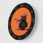 Halloween Hoot Owl Grote Klok (Hoek)