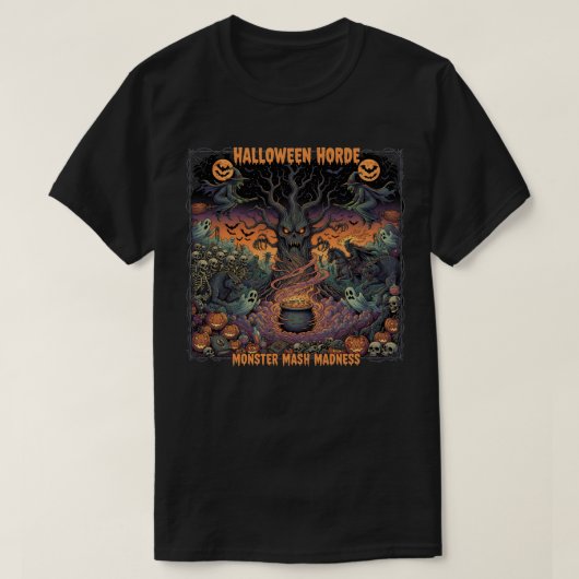 Halloween Horde T-shirt (Design voorkant)