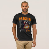 Halloween horror 2024, Dracula verzamelt snoep T-shirt (Voorkant volledig)