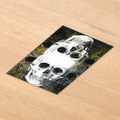 Halloween Horror - 3 Skulls Graffiti Burst Acryl Uitnodigingen (Laagn)